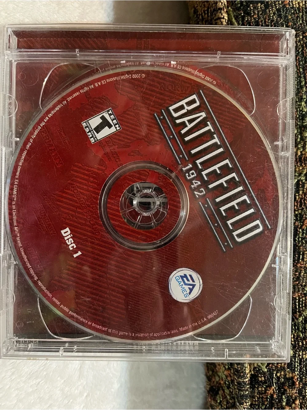 Battlefield 1942- Red EA Games PC Game Disc